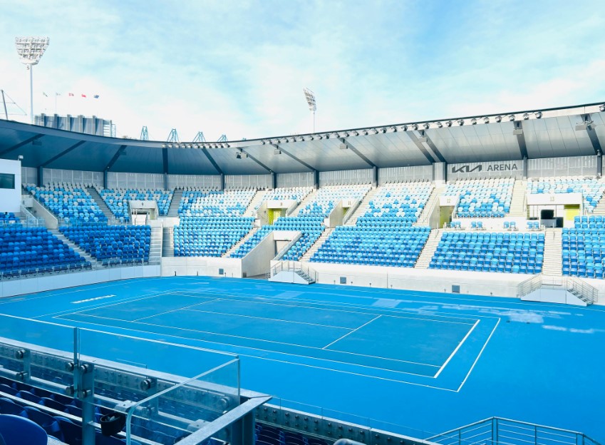 Pusty kort Australian Open