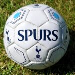 Piłka z logiem i logotypem Tottenhamu