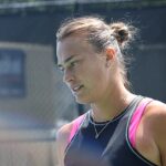 Aryna Sabalenka zniesmaczona podczas treningu