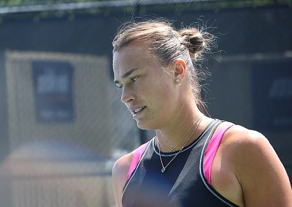 Aryna Sabalenka zniesmaczona podczas treningu