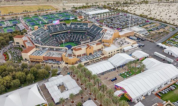 Kompleks Indian Wells ujęty z lotu ptaka