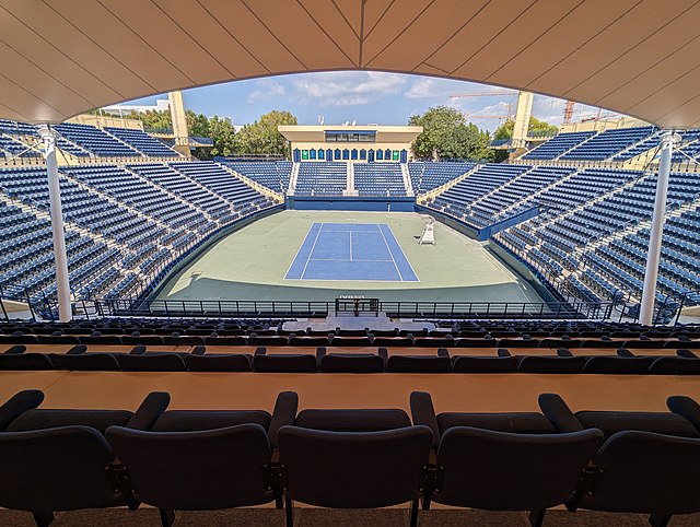 Panorama na kort w Dubaju