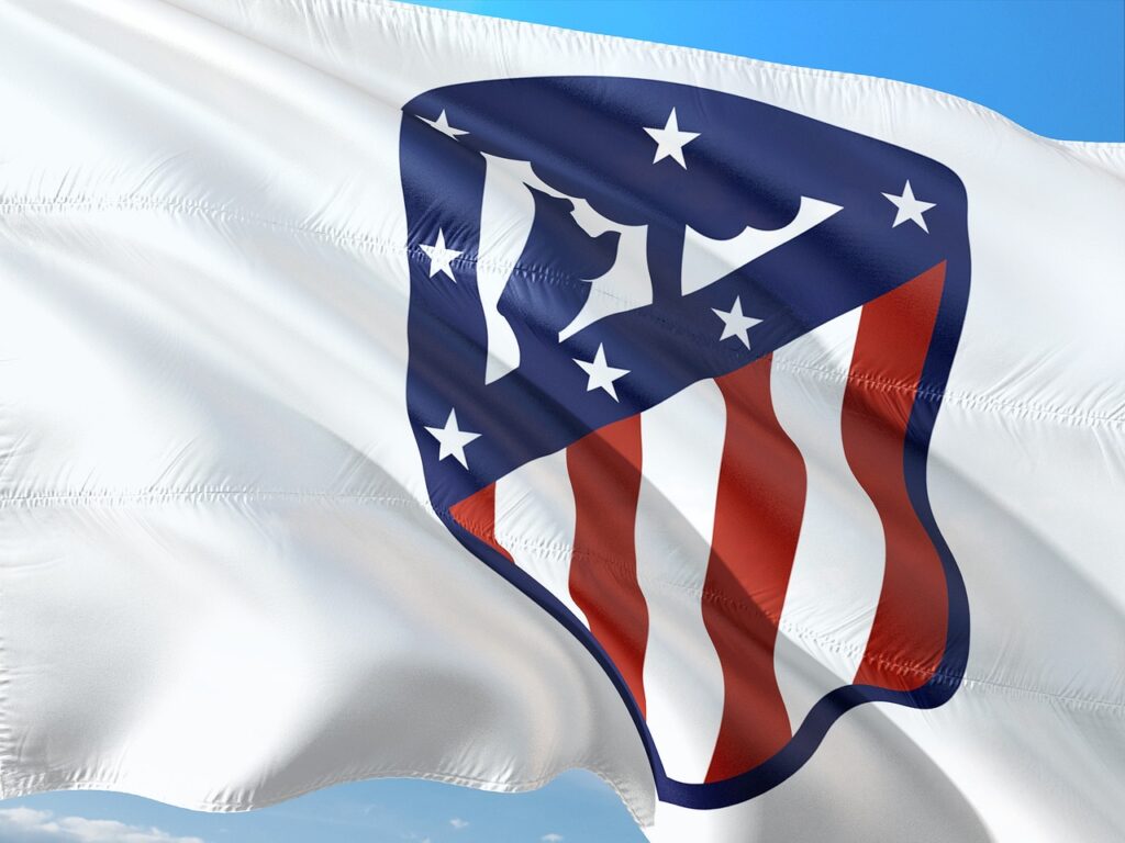 Logo Atletico Madryt na białym tle