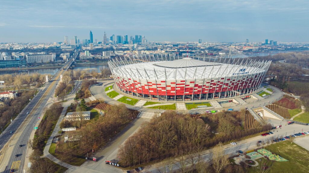 Stadion Narodowy z lotu ptaka