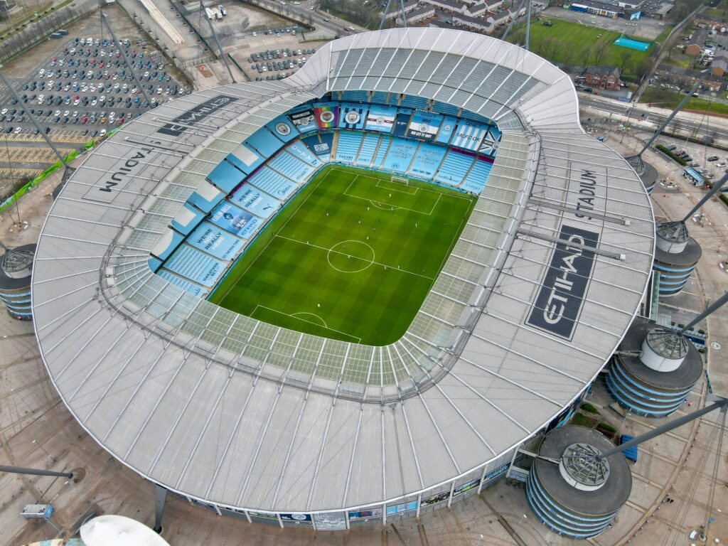 Etihad Stadium z góry