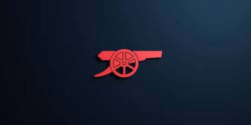 Logo Kanonierów na czarnym tle