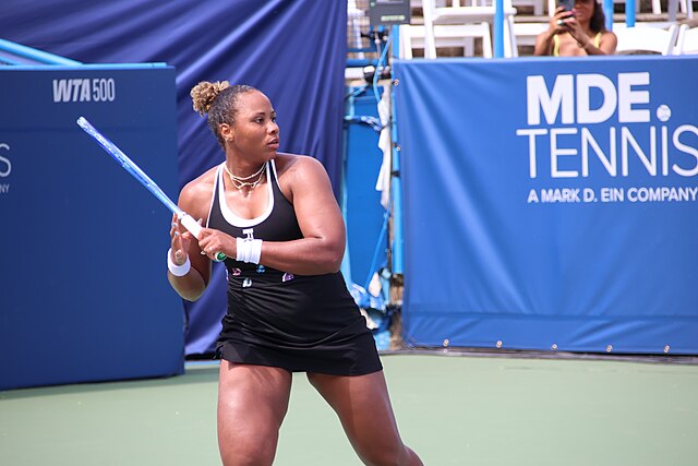 Taylor Townsend podczas spotkania I rundy kwalifikacji w Waszyngotnie