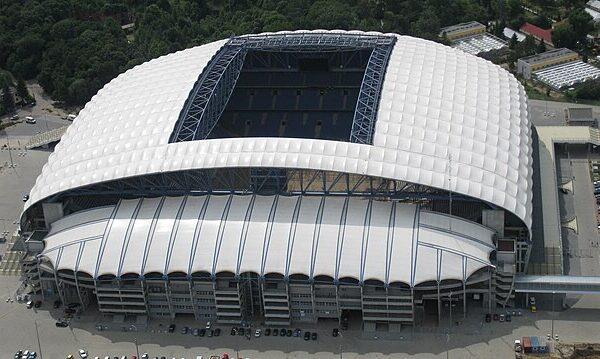 Stadion Miejski w Poznaniu z lotu ptaka