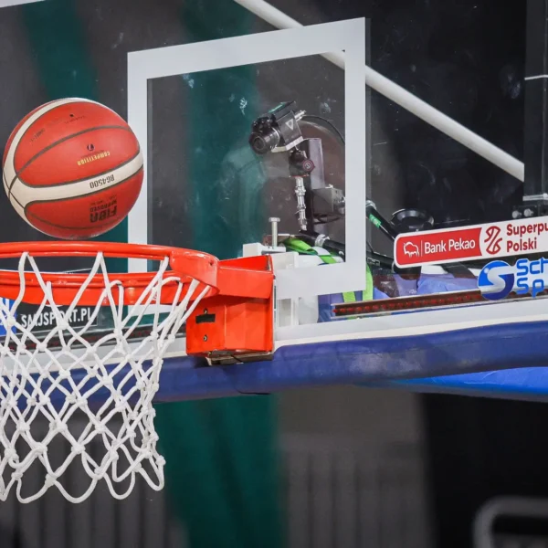 Piłka wpadająca do kosza