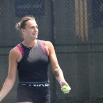 Aryna Sabalenka w stroju treningowym