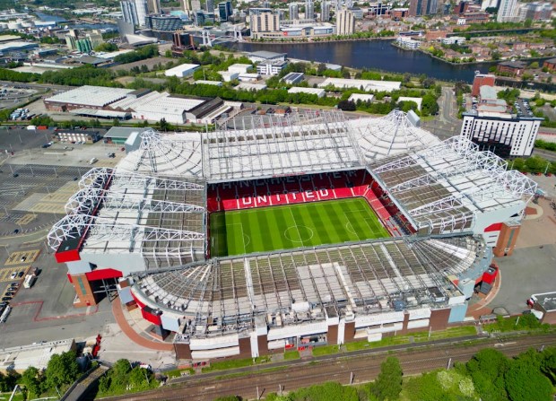 Old Trafford z lotu ptaka
