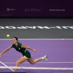 Sorana Cirstea zagrywa drive volley