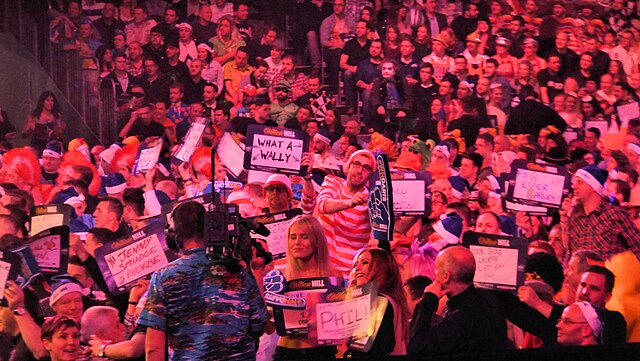 Kibice darta podczas Mistrzostw Świata