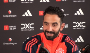 Ruben Amorim w rozmowie z mediami podczas konferencji prasowej