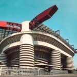 Obiekt San Siro z zewnętrznej strony