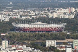Panorama z widokiem na Stadion Narodowy