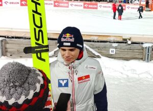 Stephan Embacher w rozmowie z dziennikarzami