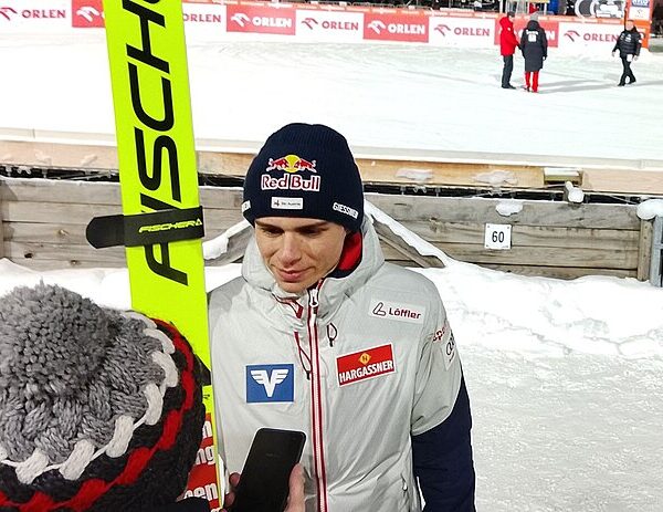 Stephan Embacher w rozmowie z dziennikarzami