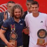 Rafael Todar z Marco Trungellitim podczas ceremonii wręczenia nagród