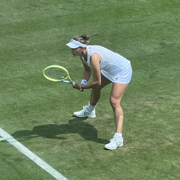 Barbora Krejcikova czekająca na return