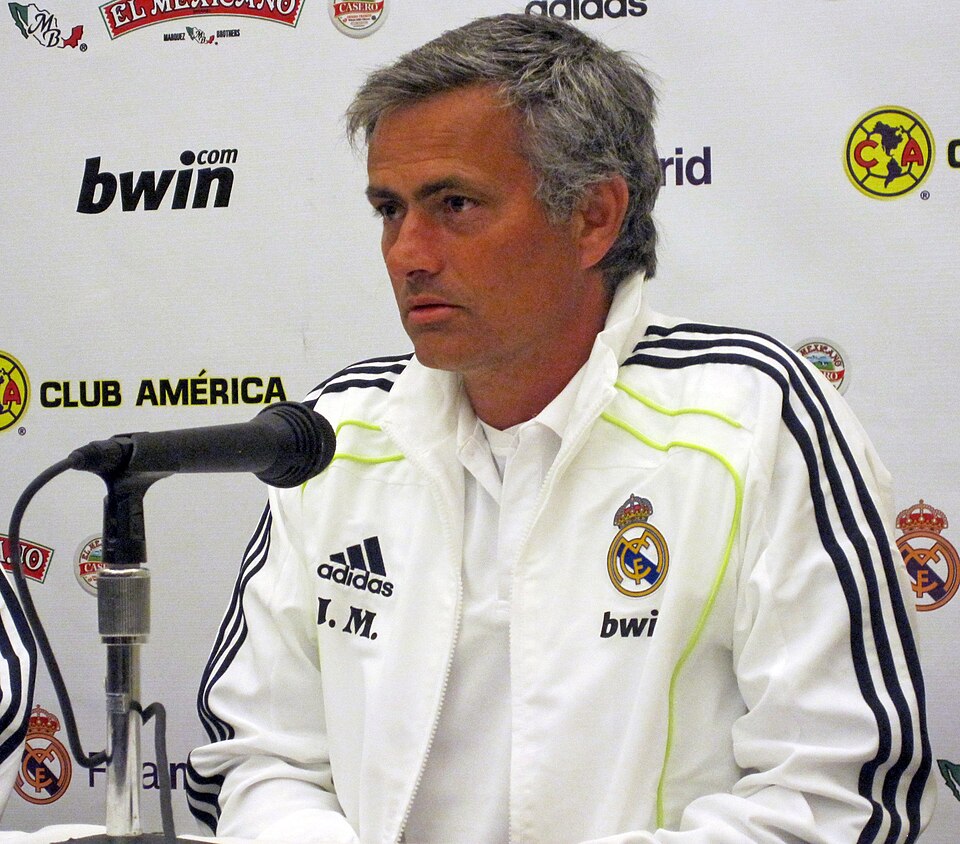 Jose Mourinho podczas konferencji prasowej