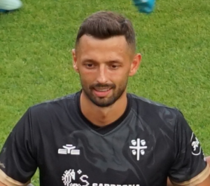 Mateusz Wieteska w barwach Cagliari