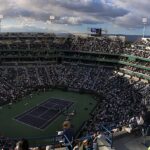 Kort w Indian Wells ujęty z góry