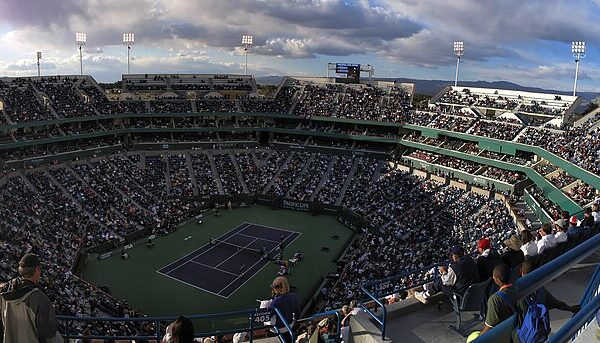Kort w Indian Wells ujęty z góry