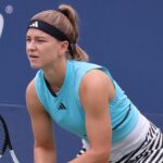Karolina Muchova przygotowana do backhandu