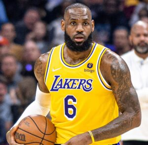 Lebron James w stroju Los Angeles Lakers