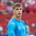 Luka Vuskovic w koszulce reprezentacji Chorwacji