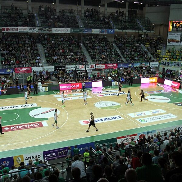 Mecz Tauron Basket Ligi w hali CRS w Zielonej Górze