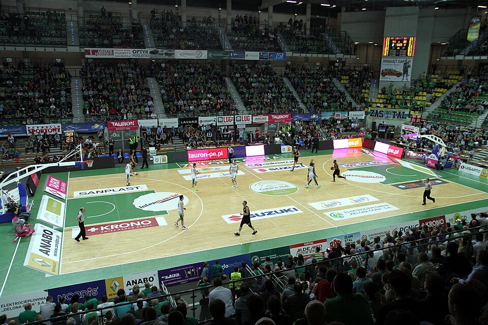 Mecz Tauron Basket Ligi w hali CRS w Zielonej Górze