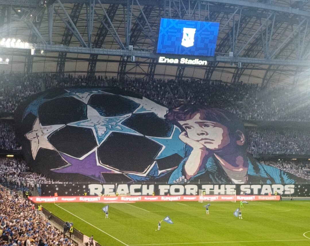 Oprawa meczowa Lecha Poznań
