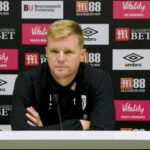 Eddie Howe podczas konferencji prasowej