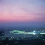 Stadion Hull City przy zachodzącym słońcu