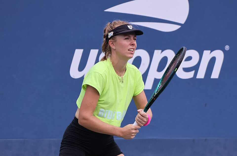 Magdalena Fręch gotowa do odbioru podczas treningu