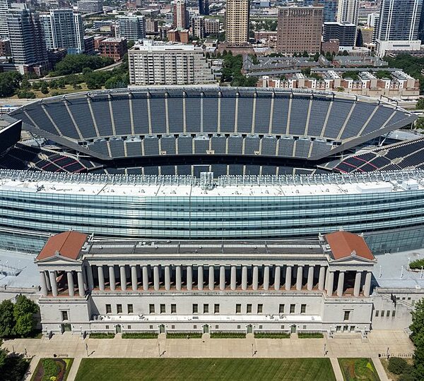 Solider Field z perspektywy ptaka