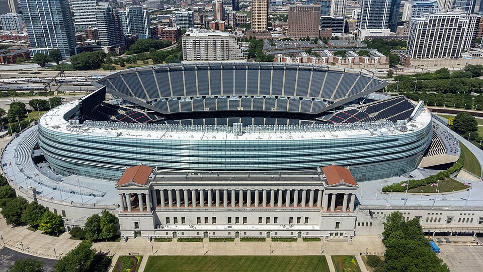 Solider Field z perspektywy ptaka