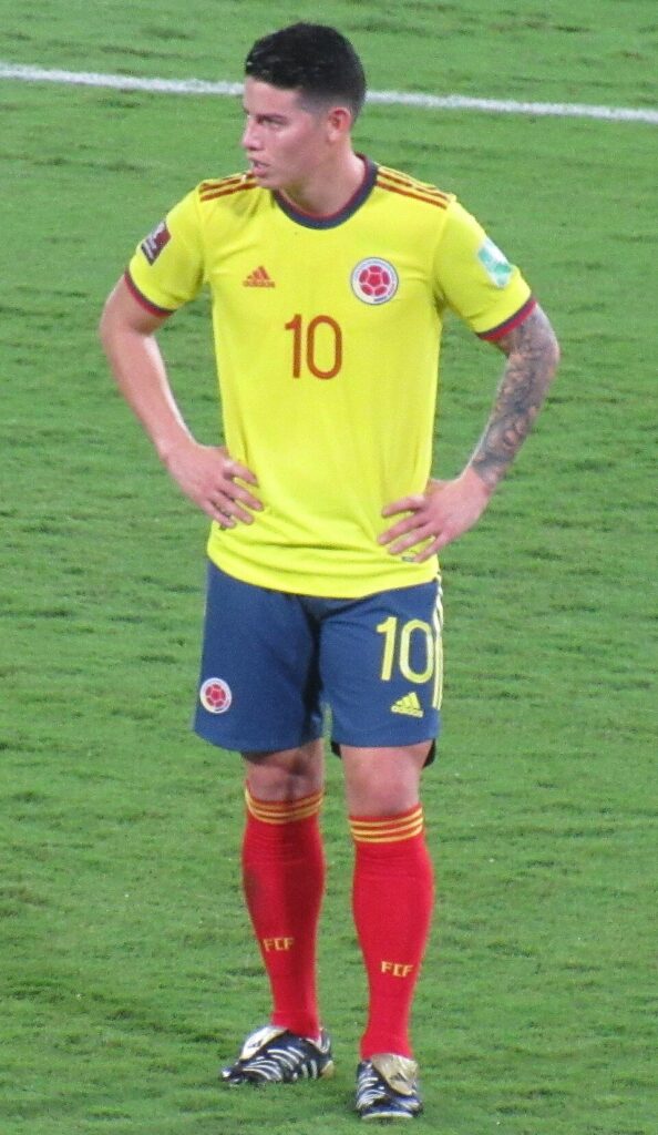 James Rodriguez w koszulce Kolumbii