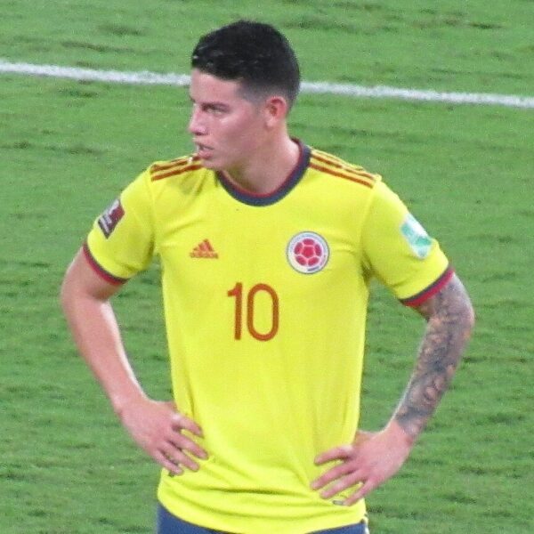 James Rodriguez w koszulce Kolumbii