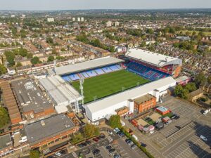 Stadion Selhurst Park z perspektywy ptaka