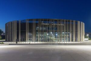 Arena Sosnowiec w zmroku