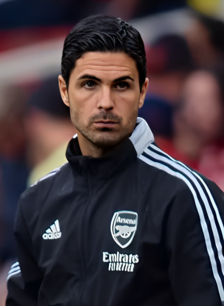 Mikel Arteta w bluzie Arsenalu