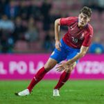 Patrik Schick podczas meczu towarzyskiego