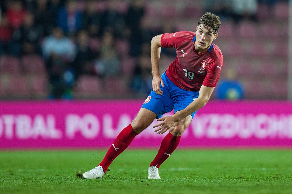 Patrik Schick podczas meczu towarzyskiego